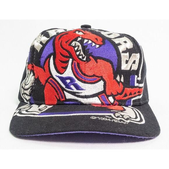 Vintage 1994 Toronto Raptors “The Game” Big Giant Logo Snapback Hat RARE - Picture 7 of 15
